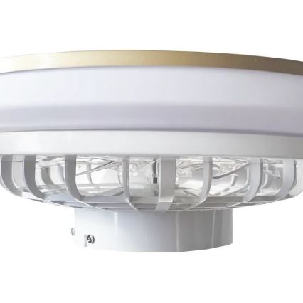 LED Stmívatelné stropní svítidlo s ventilátorem OPAL LED/48W/230V 3000-6500K + dálkové ovládání