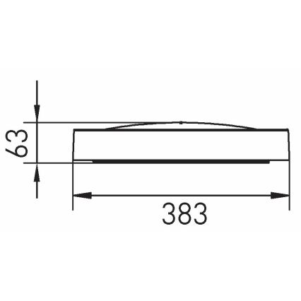 LED Stropní svítidlo SAMER LED/24W/230V 4000K