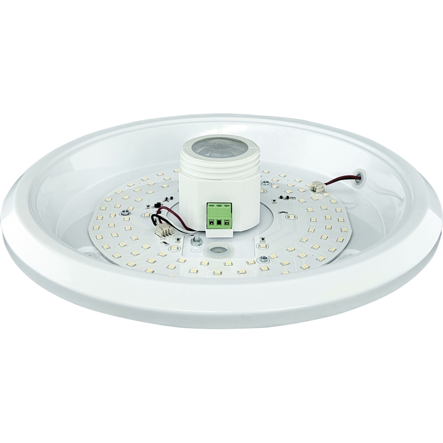 LED Stropní svítidlo se senzorem a nouzovým modulem MANA LED/12W/230V 1500 mAh 4000K