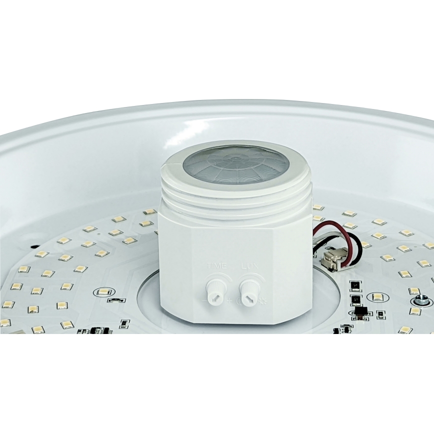 LED Stropní svítidlo se senzorem a nouzovým modulem MANA LED/12W/230V 1500 mAh 4000K