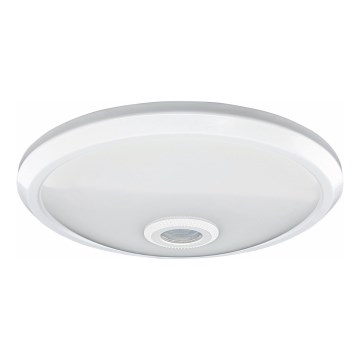 LED Stropní svítidlo se senzorem pohybu a soumraku LED/20W/230V pr. 29 cm bílá