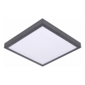 LED Stropní svítidlo se senzorem pohybu a soumraku VITALI LED/24W/230V 4000K 33x33 cm antracit