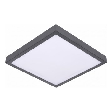 LED Stropní svítidlo se senzorem pohybu a soumraku VITALI LED/24W/230V 4000K 33x33 cm antracit