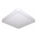 LED Stropní svítidlo se senzorem pohybu a soumraku WILTON LED/24W/230V 4000K 33x33 cm bílá