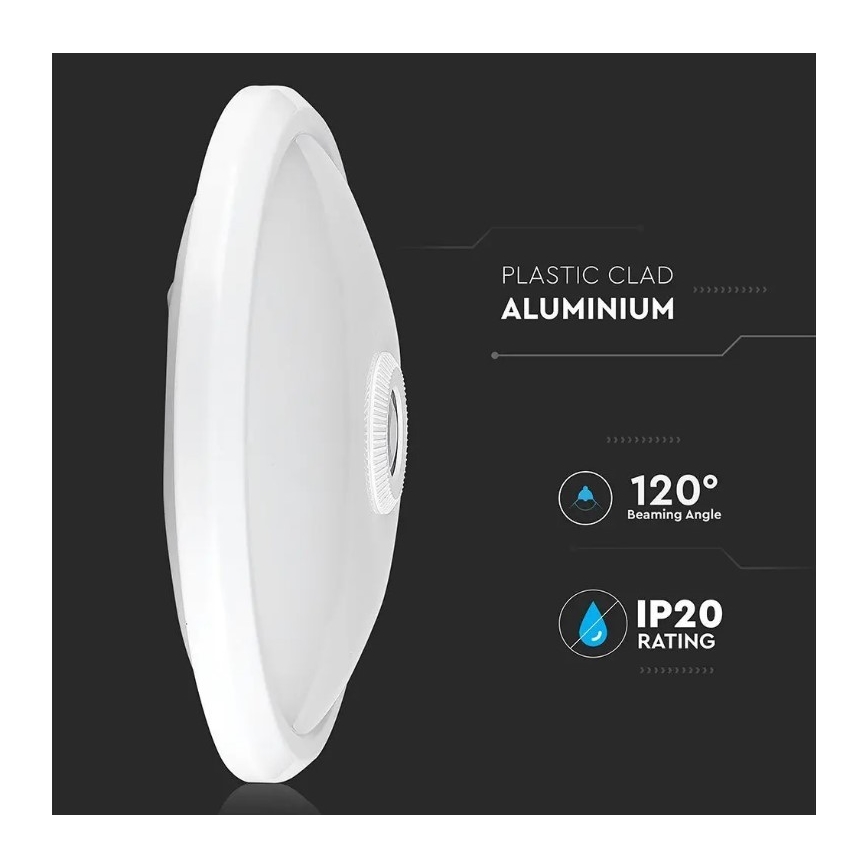 LED Stropní svítidlo se senzorem SAMSUNG CHIP LED/12W/230V 4000K