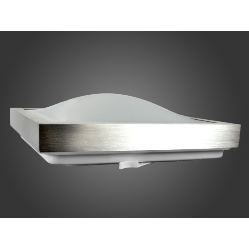 LED Stropní svítidlo se senzorem pohybu a soumraku VITALI LED/24W/230V 4000K 33x33 cm matný chrom