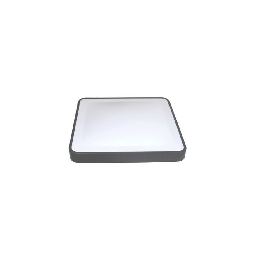 LED Stropní svítidlo se senzorem pohybu a soumraku WILTON LED/24W/230V 4000K 33x33 cm antracit