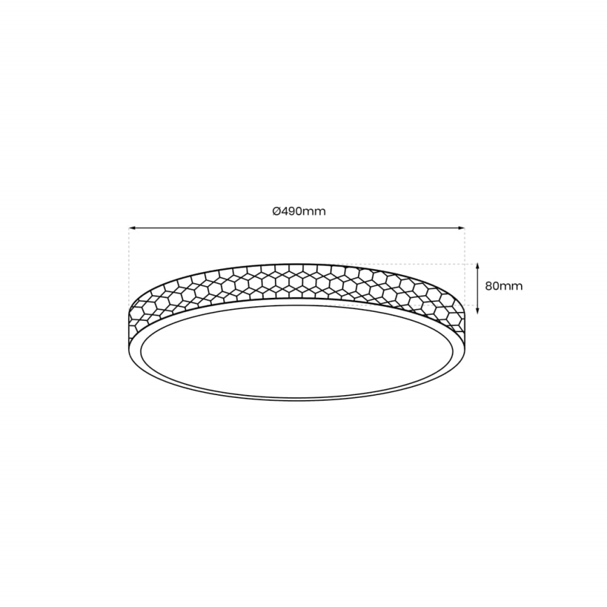 LED Stropní svítidlo SHINY LED/34W/230V zlatá