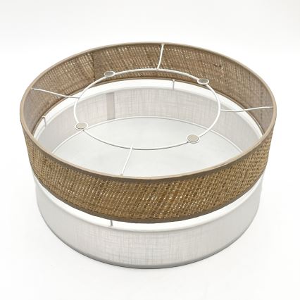 LED Stropní svítidlo SIRJA BOHO LED/20W/230V 4000K pr. 35 cm béžová/bílá