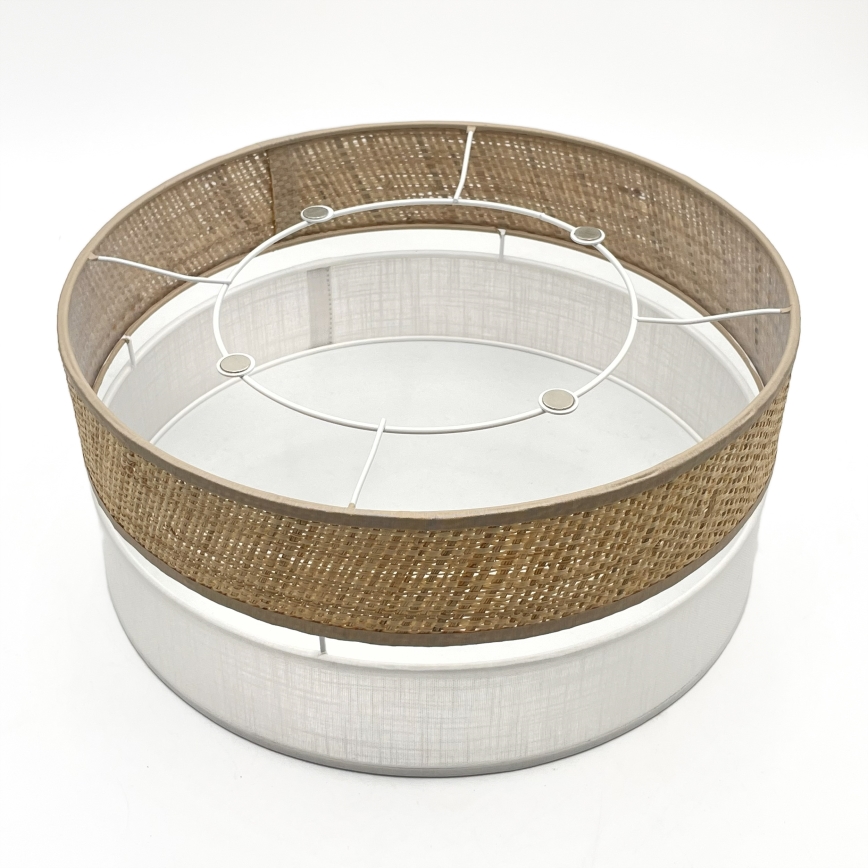 LED Stropní svítidlo SIRJA BOHO LED/20W/230V 4000K pr. 35 cm béžová/bílá