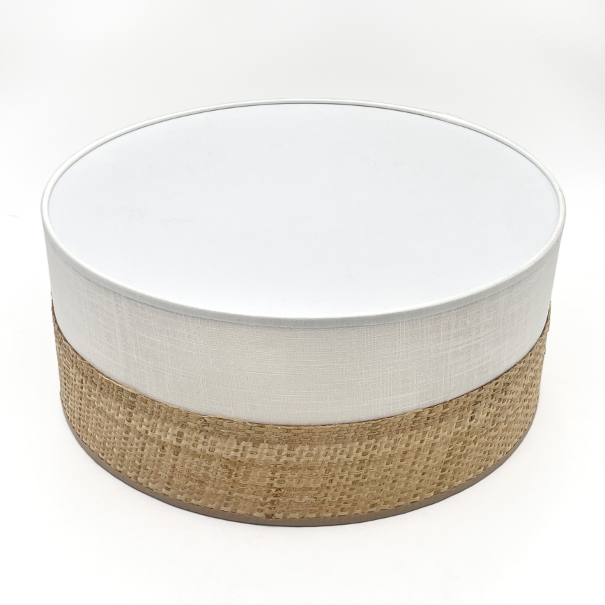 LED Stropní svítidlo SIRJA BOHO LED/20W/230V 4000K pr. 35 cm béžová/bílá