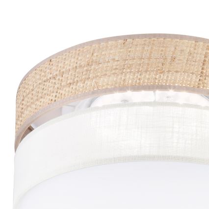 LED Stropní svítidlo SIRJA BOHO LED/20W/230V 4000K pr. 35 cm béžová/krémová
