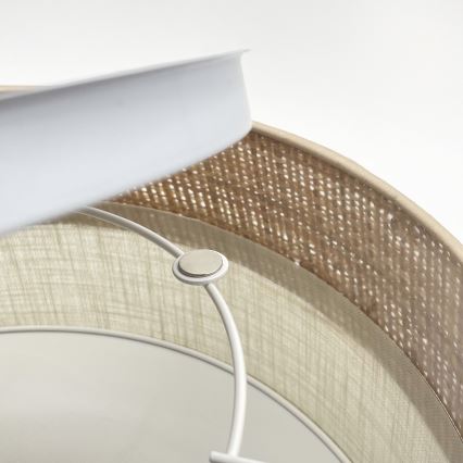 LED Stropní svítidlo SIRJA BOHO LED/20W/230V 4000K pr. 35 cm béžová/krémová