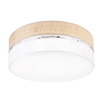 LED Stropní svítidlo SIRJA BOHO LED/36W/230V 4000K pr. 45 cm béžová/bílá