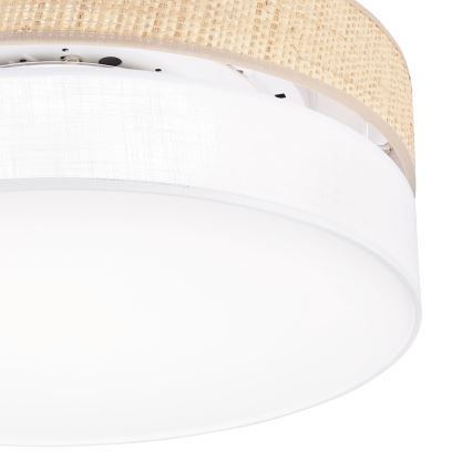 LED Stropní svítidlo SIRJA BOHO LED/36W/230V 4000K pr. 45 cm béžová/bílá