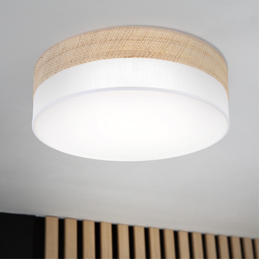 LED Stropní svítidlo SIRJA BOHO LED/36W/230V 4000K pr. 45 cm béžová/bílá