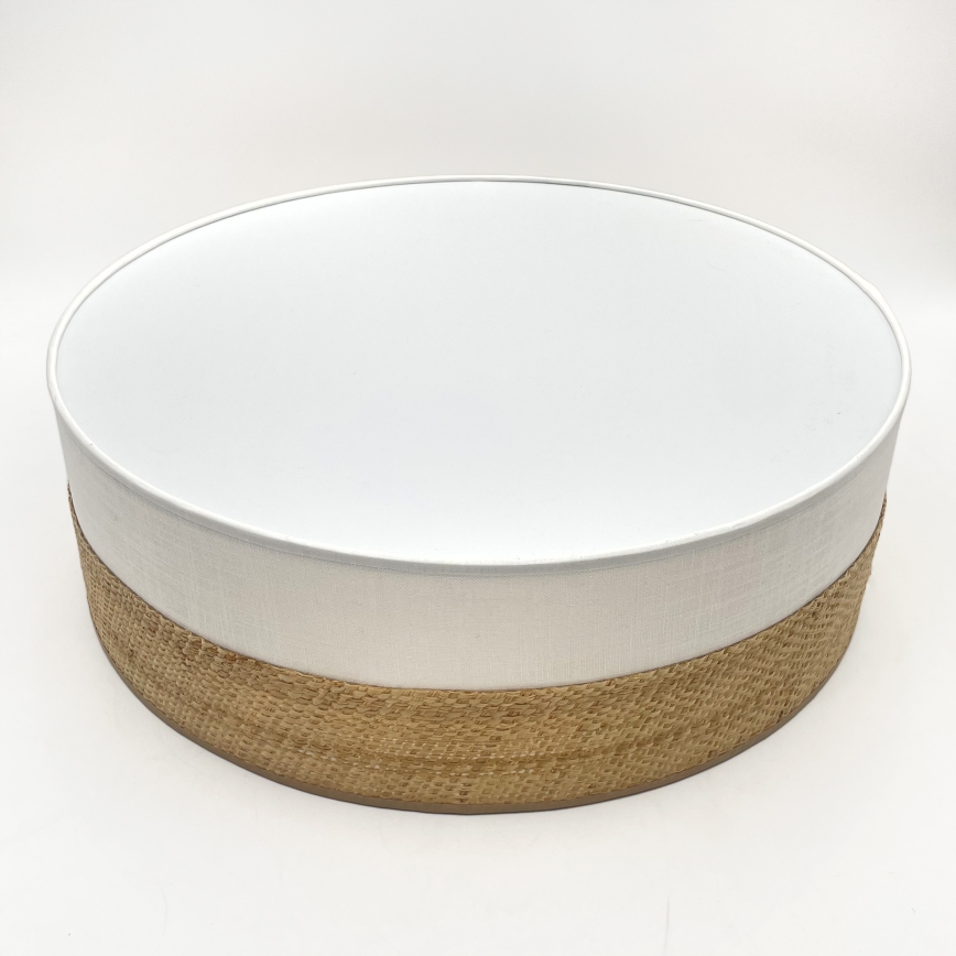 LED Stropní svítidlo SIRJA BOHO LED/36W/230V 4000K pr. 45 cm béžová/bílá