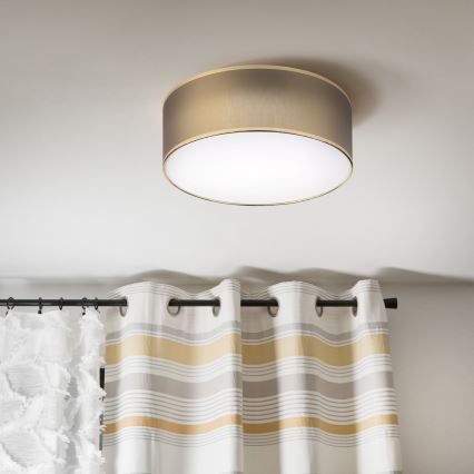 LED Stropní svítidlo SIRJA LED/20W/230V 4000K pr. 35 cm hnědá/zlatá