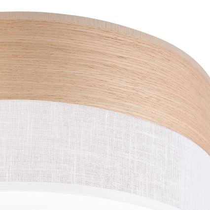 LED Stropní svítidlo SIRJA WOOD LED/20W/230V pr. 35 cm bílá/dub