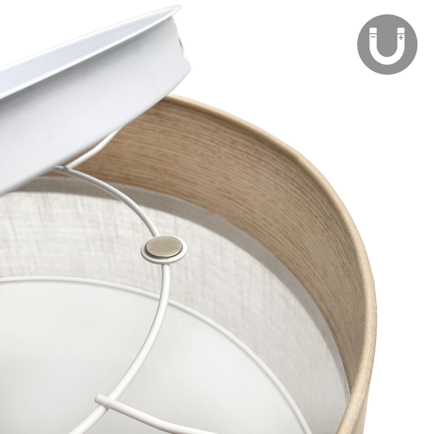 LED Stropní svítidlo SIRJA WOOD LED/20W/230V pr. 35 cm bílá/dub