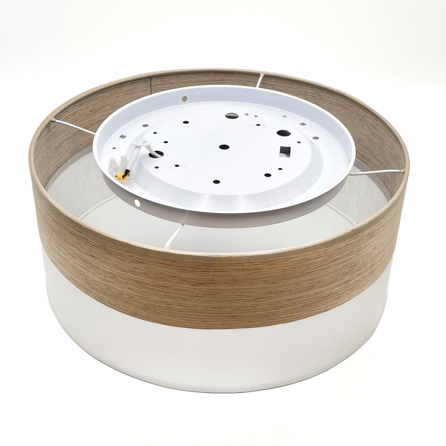 LED Stropní svítidlo SIRJA WOOD LED/20W/230V pr. 35 cm bílá/dub
