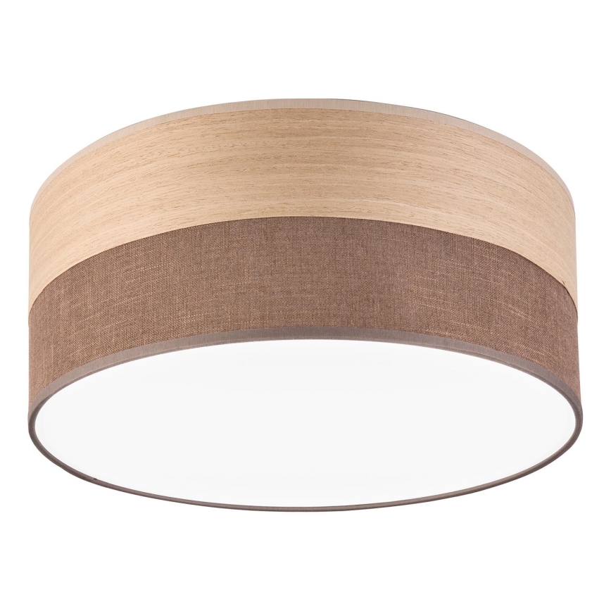 LED Stropní svítidlo SIRJA WOOD LED/20W/230V pr. 35 cm hnědá/dub