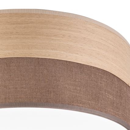 LED Stropní svítidlo SIRJA WOOD LED/20W/230V pr. 35 cm hnědá/dub