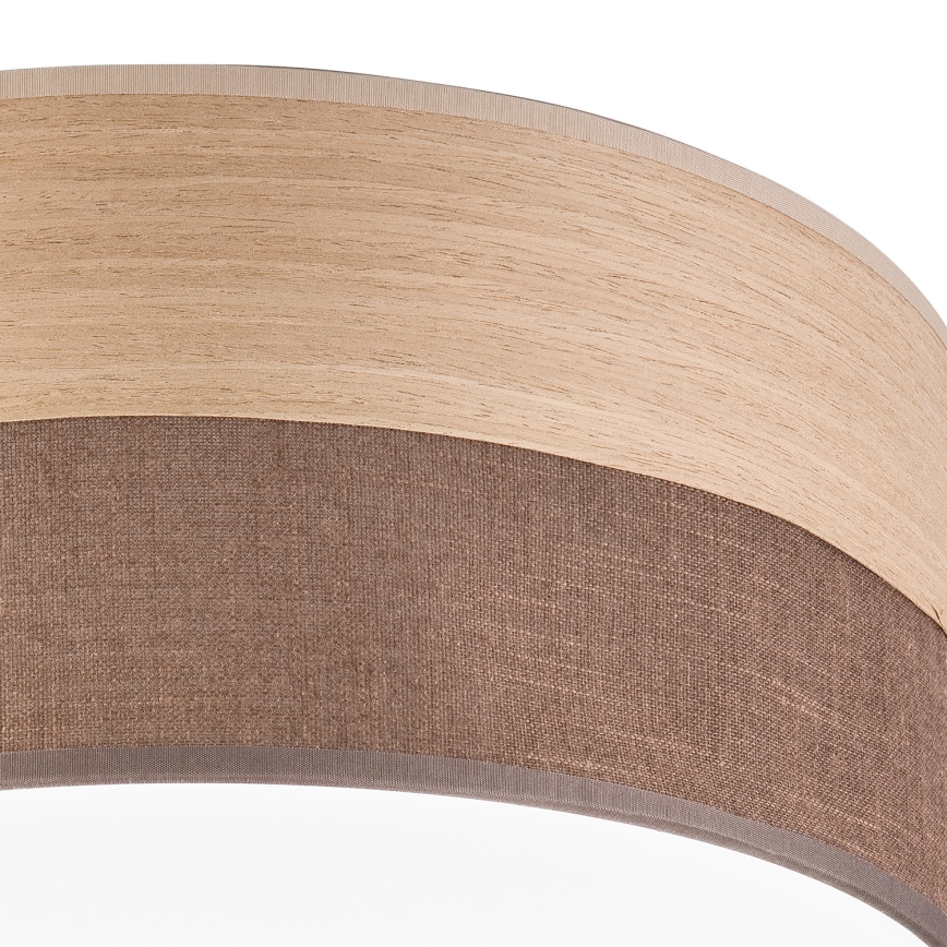 LED Stropní svítidlo SIRJA WOOD LED/20W/230V pr. 35 cm hnědá/dub