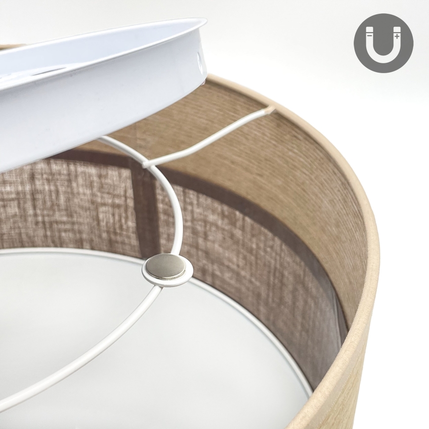 LED Stropní svítidlo SIRJA WOOD LED/20W/230V pr. 35 cm hnědá/dub