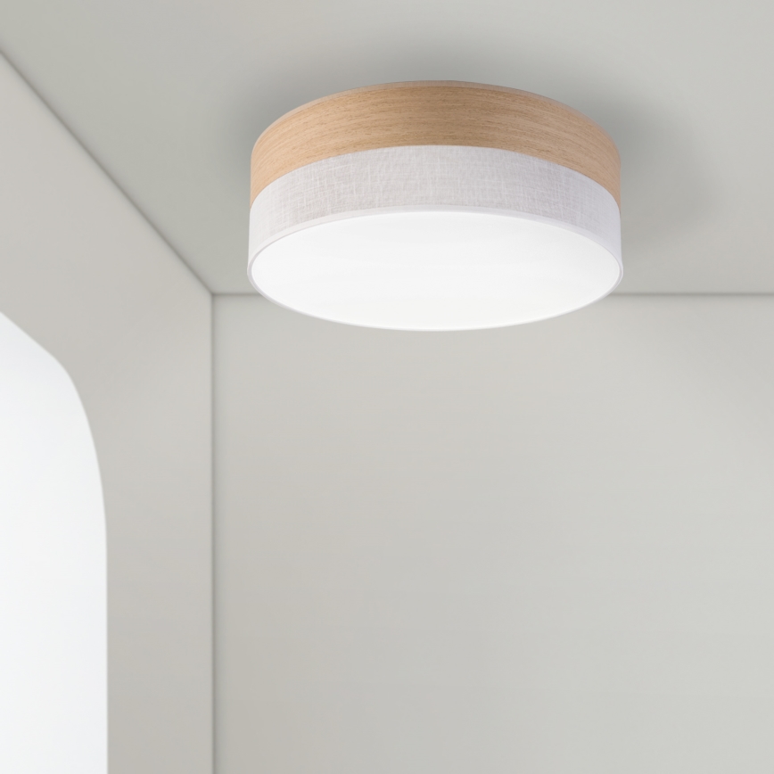 LED Stropní svítidlo SIRJA WOOD LED/36W/230V pr. 45 cm bílá/dub