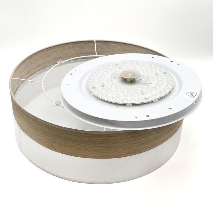 LED Stropní svítidlo SIRJA WOOD LED/36W/230V pr. 45 cm bílá/dub