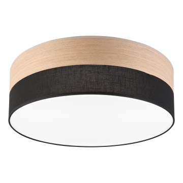 LED Stropní svítidlo SIRJA WOOD LED/36W/230V pr. 45 cm černá/dub