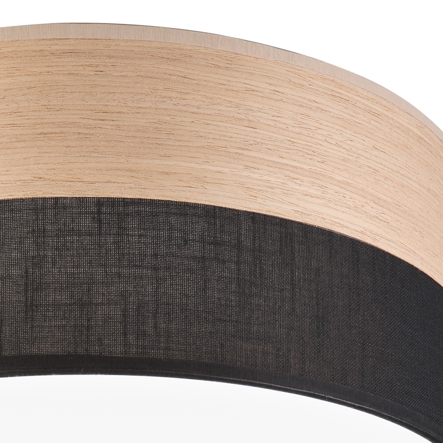 LED Stropní svítidlo SIRJA WOOD LED/36W/230V pr. 45 cm černá/dub