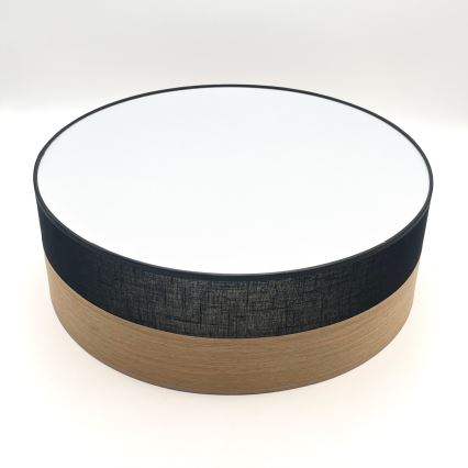 LED Stropní svítidlo SIRJA WOOD LED/36W/230V pr. 45 cm černá/dub