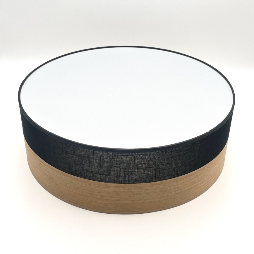 LED Stropní svítidlo SIRJA WOOD LED/36W/230V pr. 45 cm černá/dub