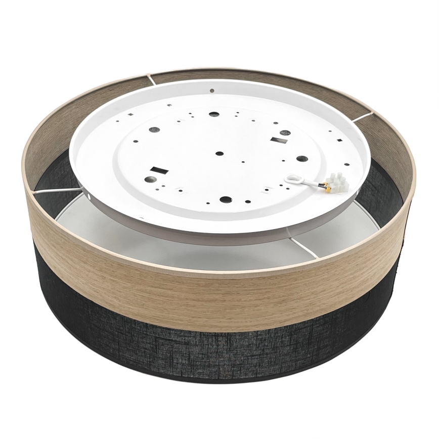 LED Stropní svítidlo SIRJA WOOD LED/36W/230V pr. 45 cm černá/dub