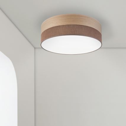 LED Stropní svítidlo SIRJA WOOD LED/36W/230V pr. 45 cm hnědá/dub