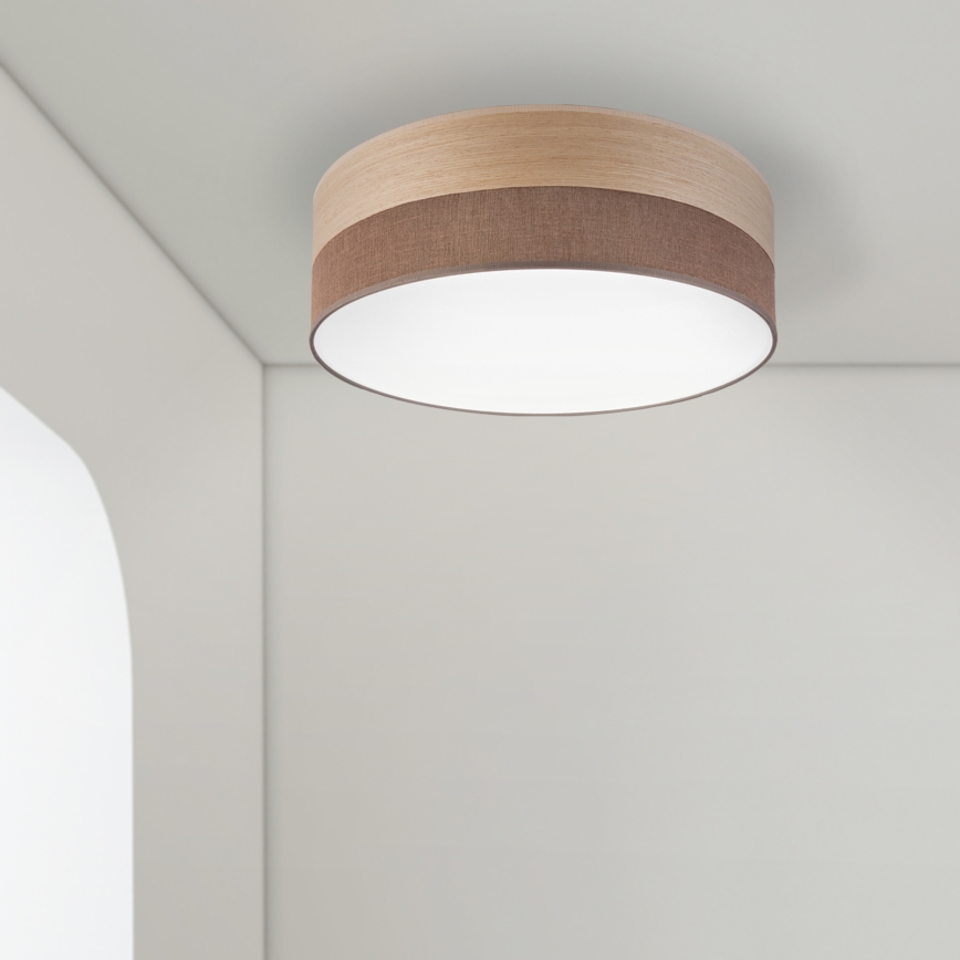LED Stropní svítidlo SIRJA WOOD LED/36W/230V pr. 45 cm hnědá/dub