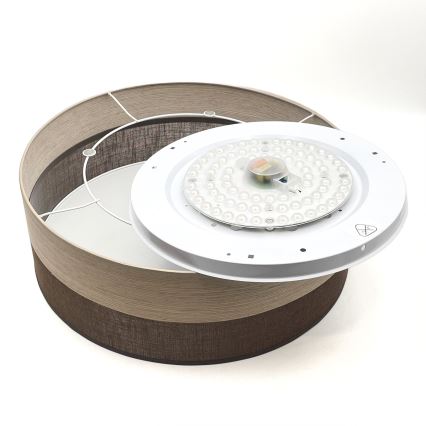 LED Stropní svítidlo SIRJA WOOD LED/36W/230V pr. 45 cm hnědá/dub