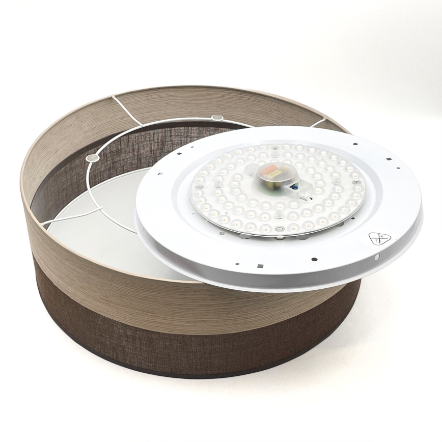 LED Stropní svítidlo SIRJA WOOD LED/36W/230V pr. 45 cm hnědá/dub