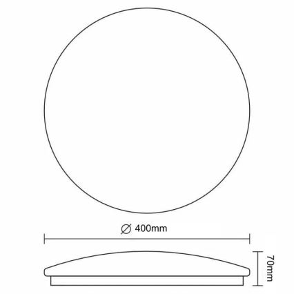 LED Stmívatelné stropní svítidlo STAR LED/36W/230V 3000-6500K + dálkové ovládání