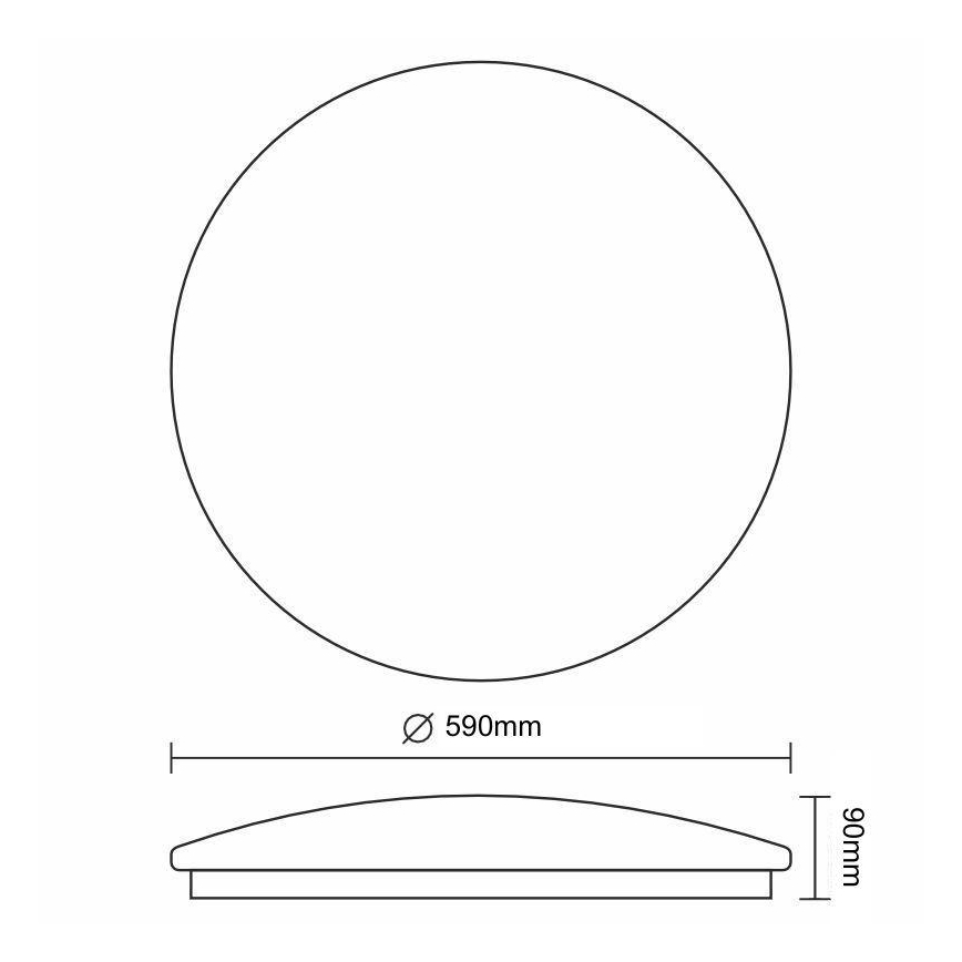 LED Stmívatelné stropní svítidlo STAR LED/60W/230V 3000-6500K + dálkové ovládání