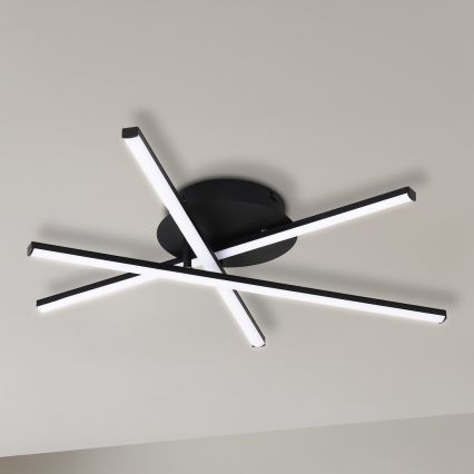 LED Stropní svítidlo STICK LED/12W/230V černá