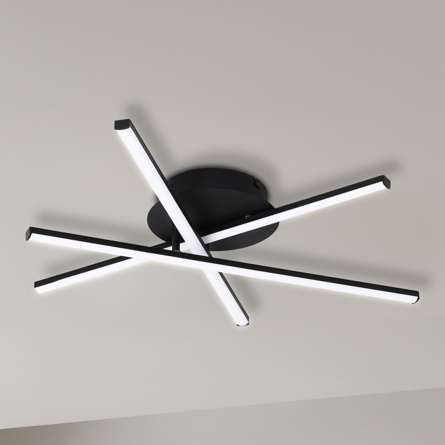 LED Stropní svítidlo STICK LED/12W/230V černá