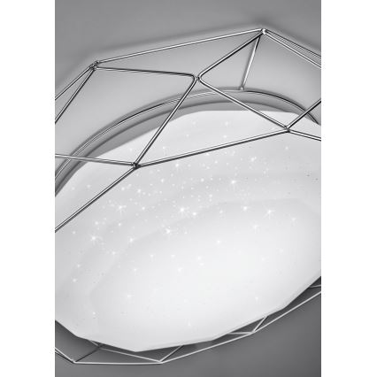 LED Stropní svítidlo SVEN LED/24W/230V pr. 43 cm lesklý chrom