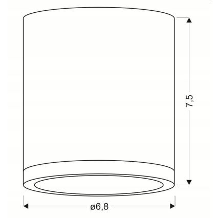 LED Stropní svítidlo TUBA LED/5W/230V bílá/béžová