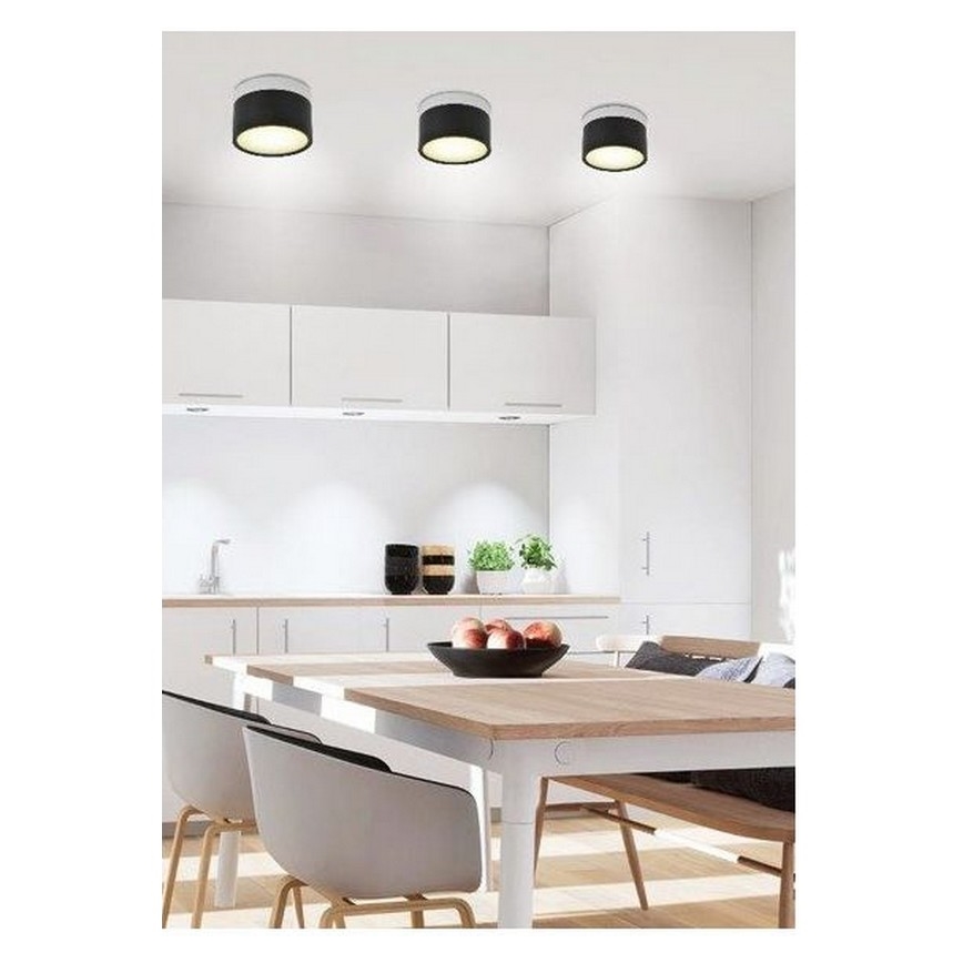 LED Stropní svítidlo TUBA LED/9W/230V bílá/černá