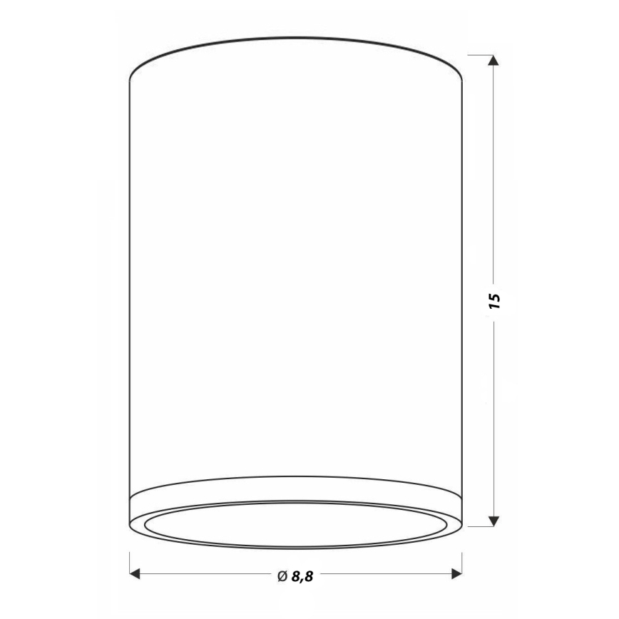LED Stropní svítidlo TUBA LED/9W/230V