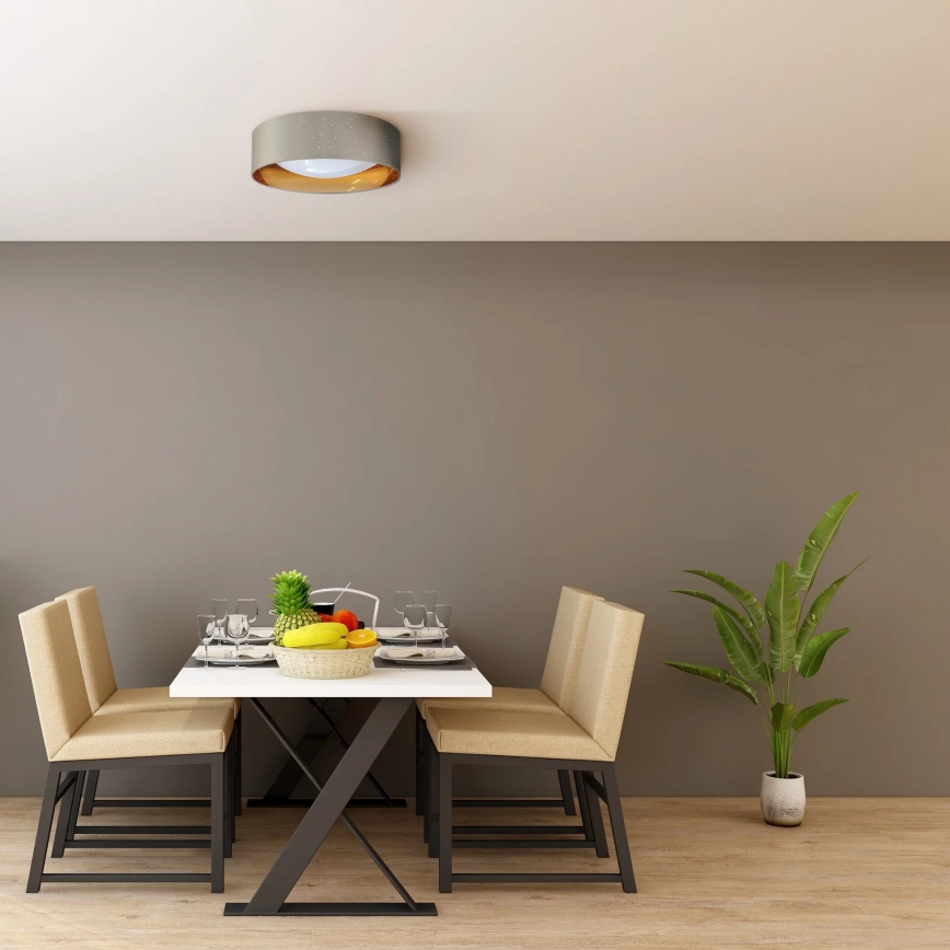 LED Stropní svítidlo TULUZA LED/18W/230V pr. 32 cm hnědá