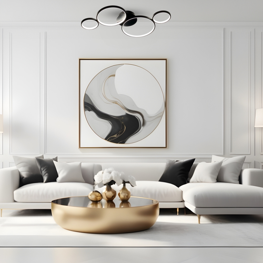 LED Stropní svítidlo UNIVERSE LED/30W/230V černá